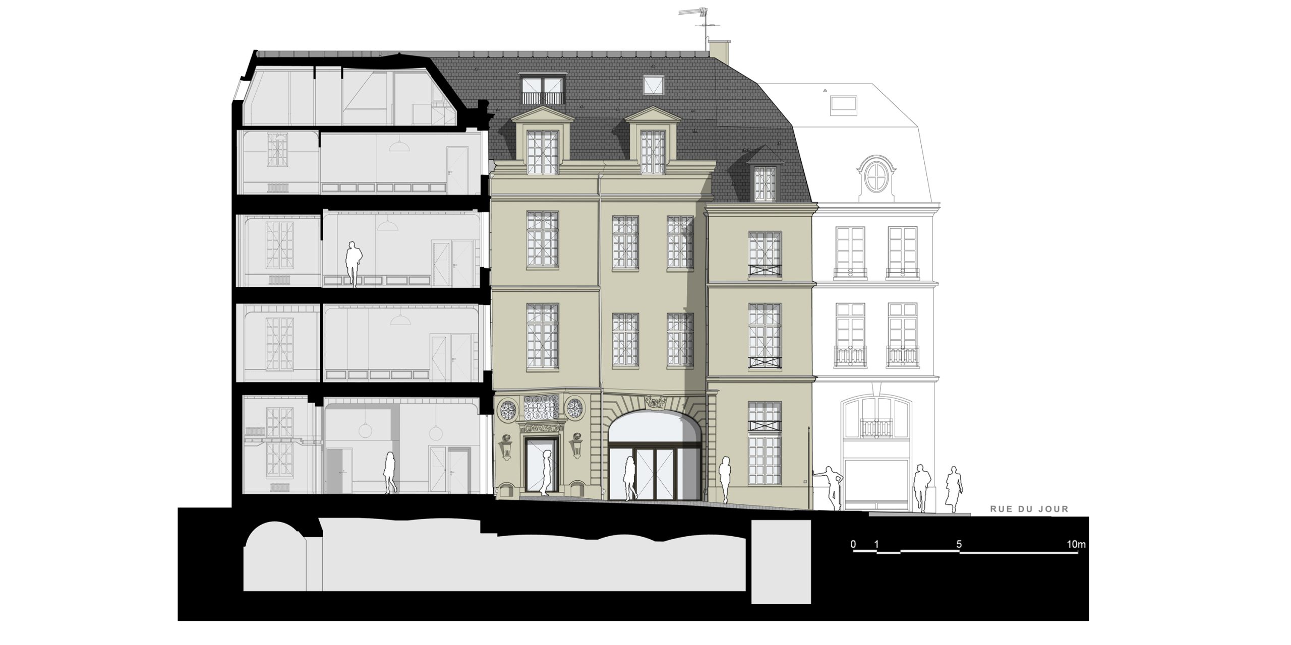 ODA_HTP_coupe_façade cour